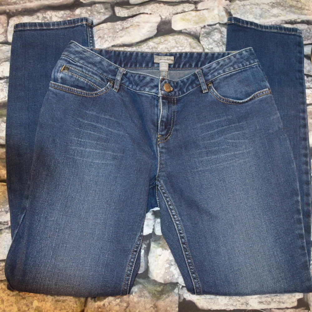 J.Jill Women's Blue Skinny Blue Jeans Size 4P